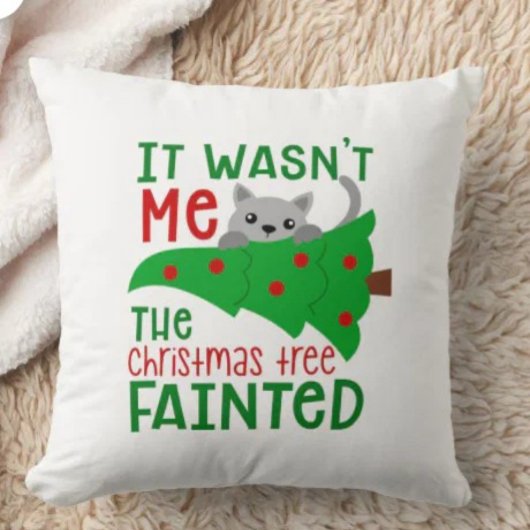 私はツリーがクリスマスに気を失ったおもしろいわけではない クッション