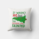 私はツリーがクリスマスに気を失ったおもしろいわけではない クッション (裏面)