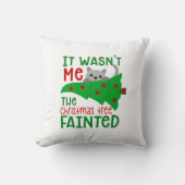 私はツリーがクリスマスに気を失ったおもしろいわけではない クッション (正面)
