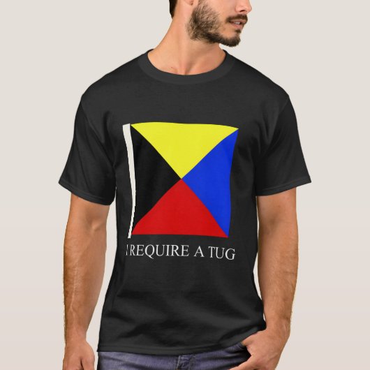 私はツルの船の信号旗が必要だ Tシャツ (正面)
