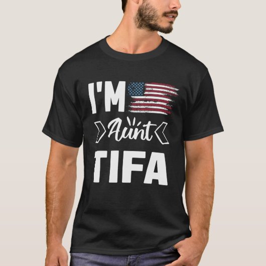 私はティファおばさん Tシャツ (正面)