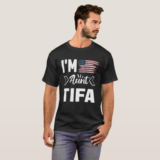 私はティファおばさん Tシャツ (正面フル)