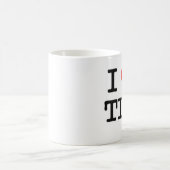 私はティムを愛します コーヒーマグカップ (中央)