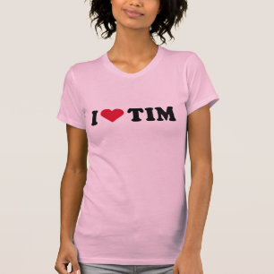 私はティムを愛します Tシャツ