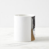 私はティーカップのブタのマグを愛します コーヒーマグカップ (中央)