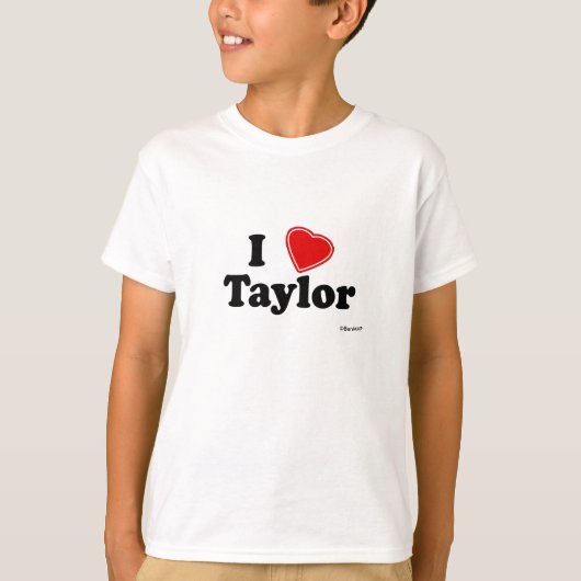 私はテイラーを愛します Tシャツ (正面)