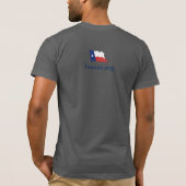 私はテキサス州の独立を支えます Tシャツ (裏面)