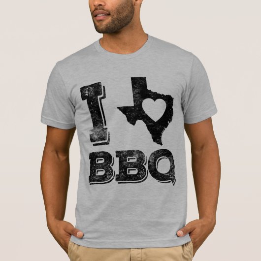 私はテキサス州BBQ 2を愛します Tシャツ (正面)