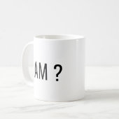 私はテキスト コーヒーマグカップ (正面左)