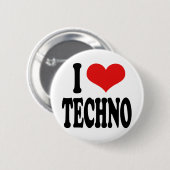 私はテクノを愛します 缶バッジ (正面&裏面)