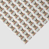 私はテディクールベアと緑の弓カスタマイズ可能 薄葉紙 (詳細)