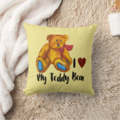 私はテディベアが大好き クッション (ブランケット)