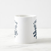 私はテニスが大好きだから大丈夫 コーヒーマグカップ (中央)