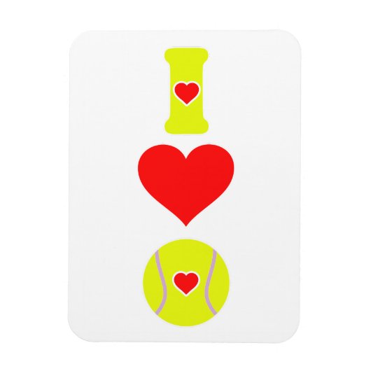 私はテニスが大好きだ マグネット (縦)