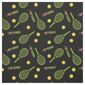 🖤🎾私はテニスが大好きで黒カスタムサイズ ファブリック (見本)
