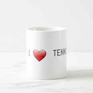 私はテニスのマグを愛します コーヒーマグカップ