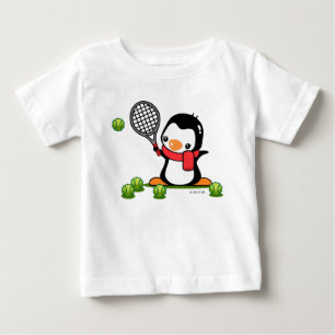 私はテニスのワイシャツを愛します ベビーTシャツ