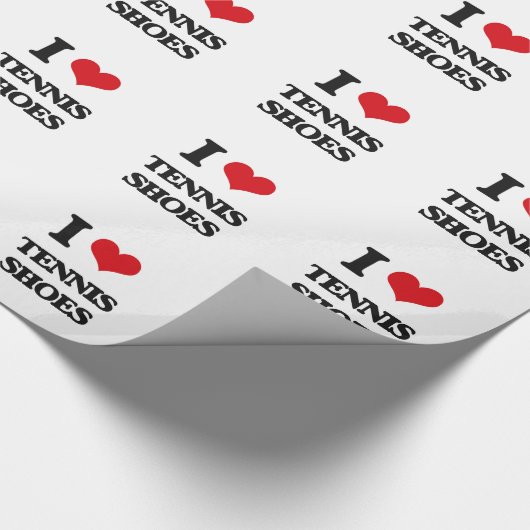 私はテニスシューズを愛します ラッピングペーパー (角)