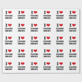 私はテニスシューズを愛します ラッピングペーパー (フラット)