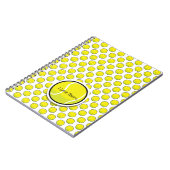 私はテニスボールスポーツゲームチームコーチおもしろいが大好き ノートブック (左側)