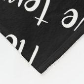 私はテニス文字ハート白黒任意の色が大好き フリースブランケット (角)