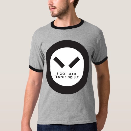 私はテニスSkillz腹を立てました Tシャツ (正面)
