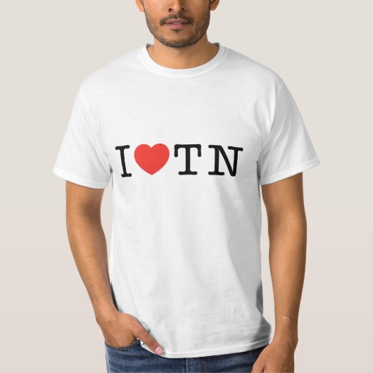 私はテネシー州を愛します Tシャツ (正面)