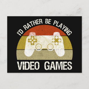 私はテレビゲーム遊を好む ポストカード