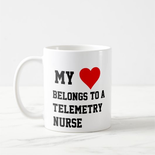 私はテレメトリナースマグカップに属している コーヒーマグカップ (左)