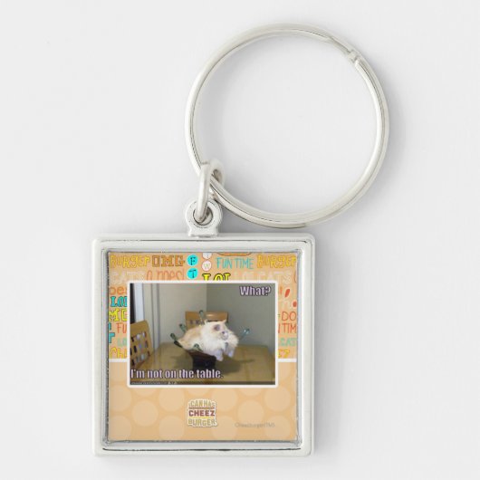 私はテーブルにありません キーホルダー (正面)