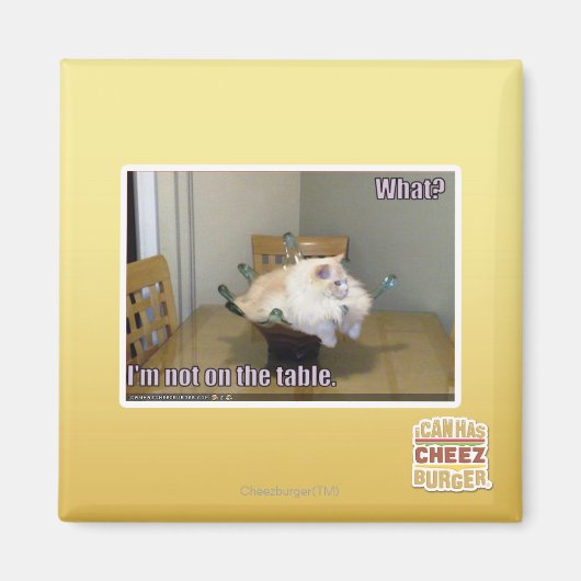 私はテーブルの上にない マグネット (正面)