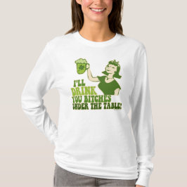 私はテーブルの下で飲みます Tシャツ