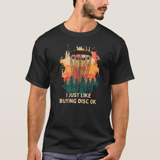 私はディスクOkディス買クゴルフユーモアのゴルファーが好き Tシャツ (正面)