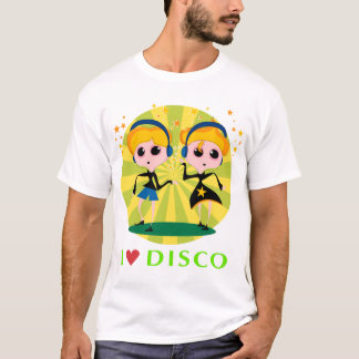 私はディスコのTシャツを愛します Tシャツ