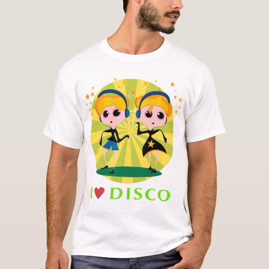 私はディスコのTシャツを愛します Tシャツ (正面)