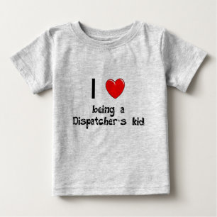 私はディスパッチャーの子供のTシャツであることを愛します ベビーTシャツ