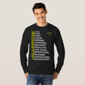 私はディスパッチャ911警察の緊急通報者である Tシャツ (正面フル)