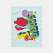 私はディノスが大好き | ディノランチ フリースブランケット (正面)