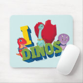 私はディノスが大好き | ディノランチ マウスパッド (マウス)