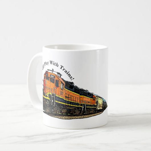私はディーゼル遊列車機関車をまだ持っている コーヒーマグカップ (正面左)