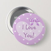 私はデキセドリン錠の白い弓ボタン愛します 缶バッジ (正面&裏面)