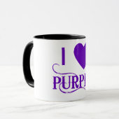 私はデキセドリン錠の紫色を愛します マグカップ (正面左)