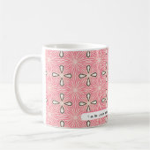 私はデザインだけを命じる |バラパターン コーヒーマグカップ (左)