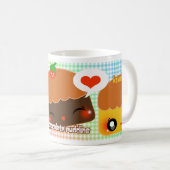 私はデザートを愛します! コーヒーマグカップ (正面右)