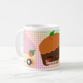 私はデザートを愛します! コーヒーマグカップ (正面左)