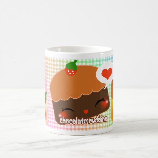 私はデザートを愛します! コーヒーマグカップ (中央)