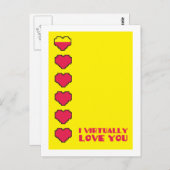 私はデジタルハート ポストカード (正面/裏面)