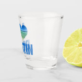 私はデスティンフロリダキュートビーチトリップキープサケ ショットグラス (右)