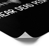 私はデッドピープル幽霊狩り超常現象Evp Acを聞く ポスター (角)