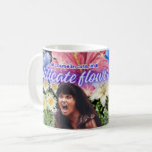 私はデリケートな花 コーヒーマグカップ (正面左)